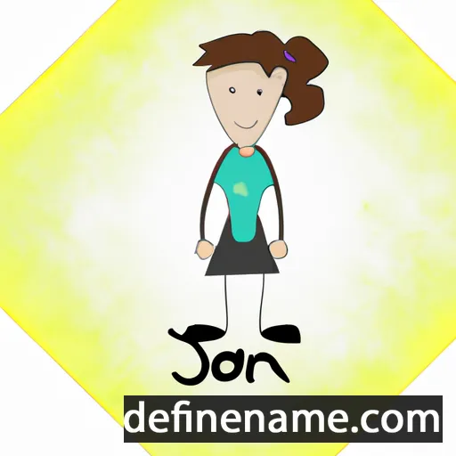 cartoon of the name Joan