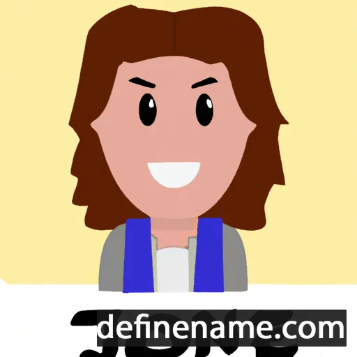 cartoon of the name Joane