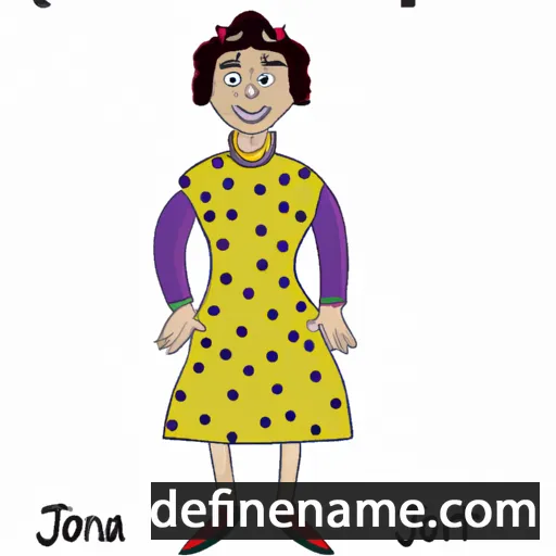 cartoon of the name Joanita