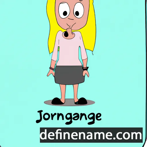 Jørgine cartoon