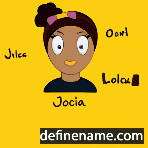 cartoon of the name Jocélia