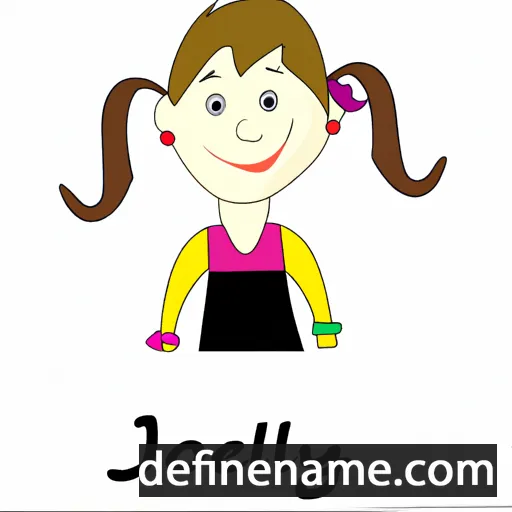 cartoon of the name Jocelly