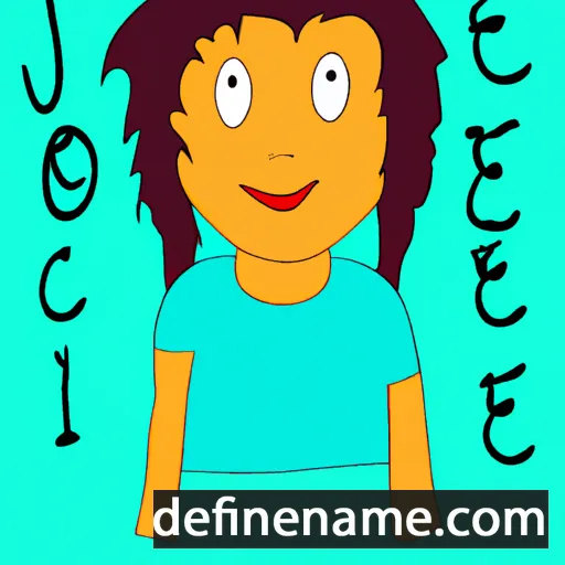 cartoon of the name Jociele