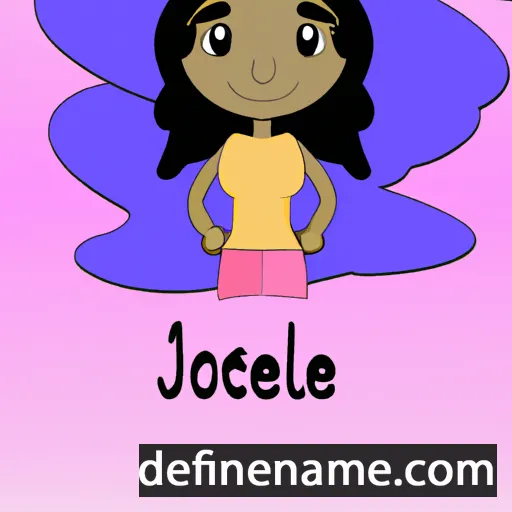 cartoon of the name Jocilene