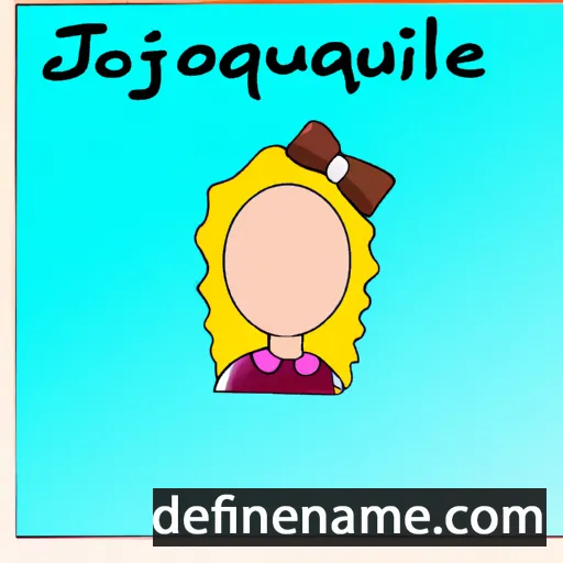 cartoon of the name Jocqueline