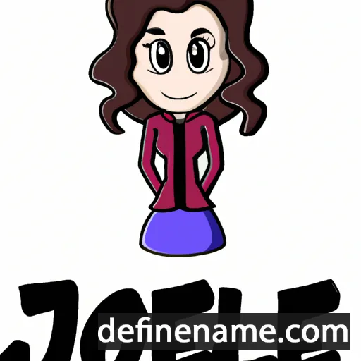 cartoon of the name Jodelle