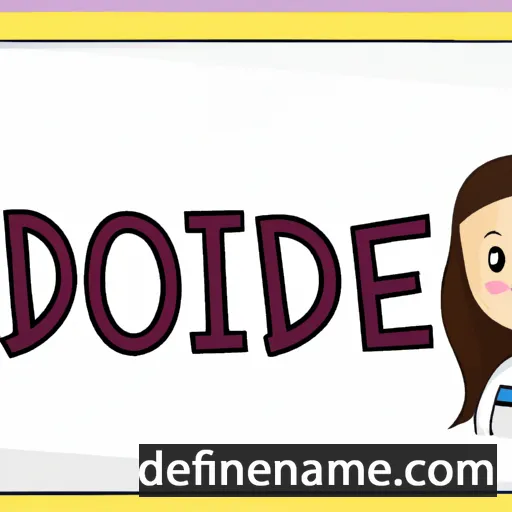 cartoon of the name Jodine