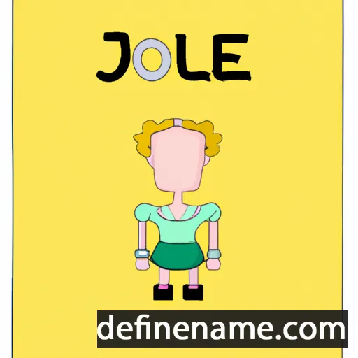 cartoon of the name Joële