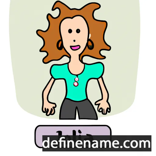 cartoon of the name Joëlla