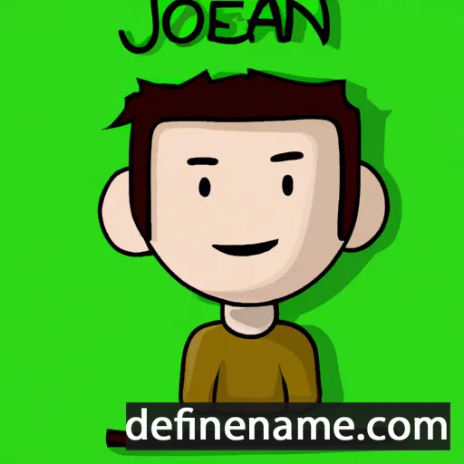 cartoon of the name Joean