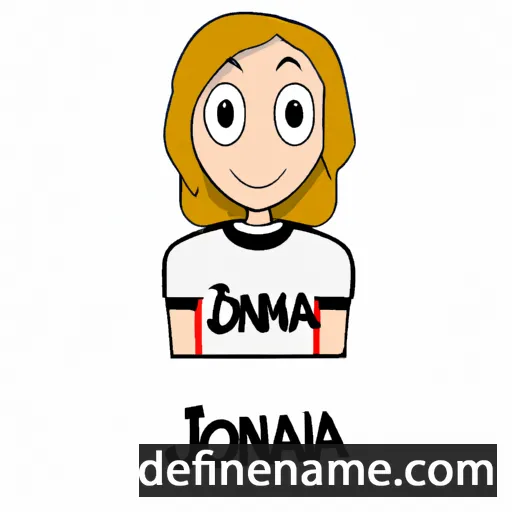 cartoon of the name Joeanna