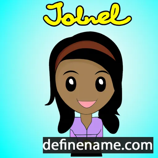 cartoon of the name Joeliane