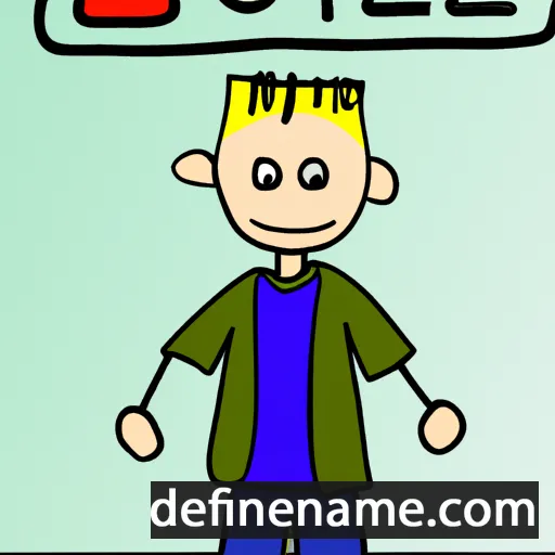 cartoon of the name Joell