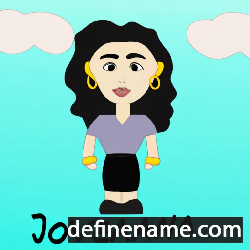 cartoon of the name Joevanna