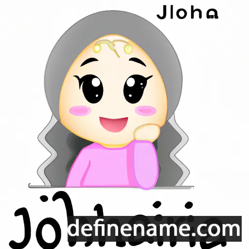 cartoon of the name Johairah