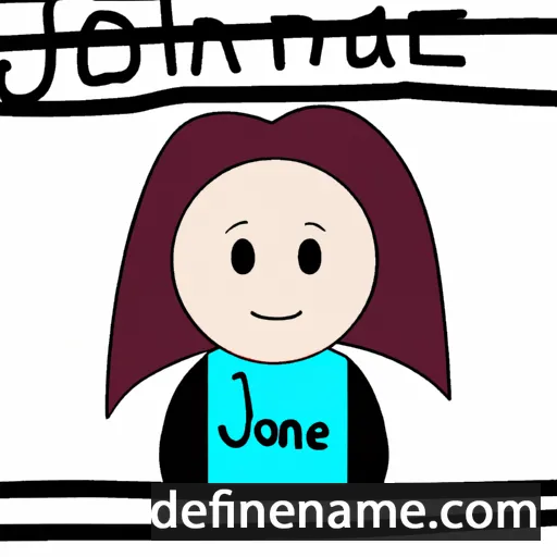 cartoon of the name Johanie