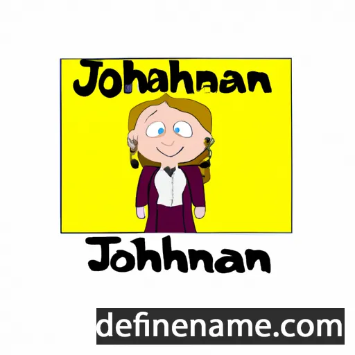 cartoon of the name Johannah