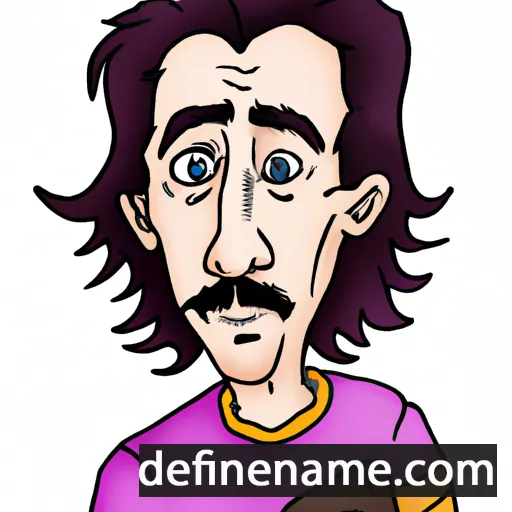 cartoon of the name Johnda