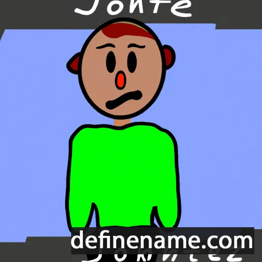 cartoon of the name Johnet