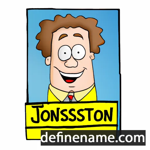 cartoon of the name Johnston