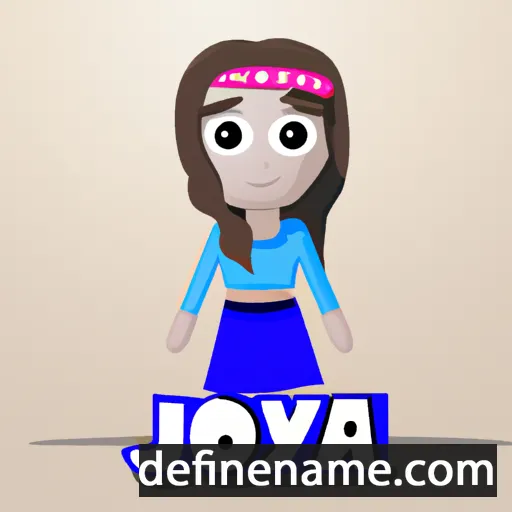 cartoon of the name Joiya