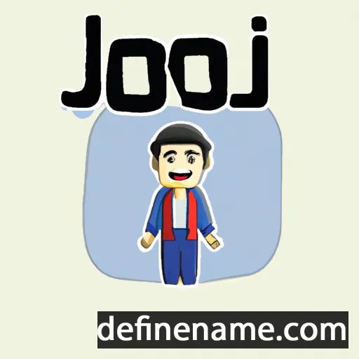 cartoon of the name Joji