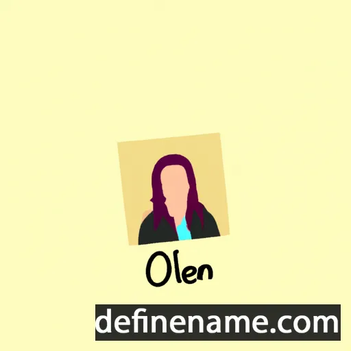 cartoon of the name Jolean