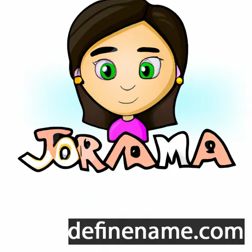 cartoon of the name Jomara