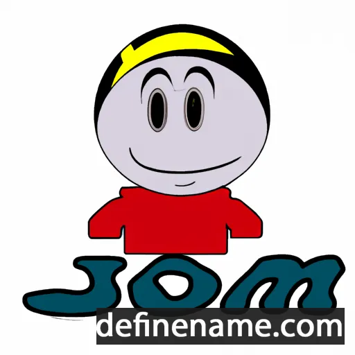 cartoon of the name Jomi