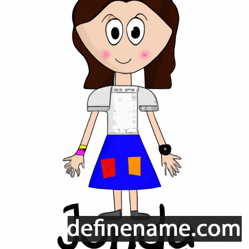 cartoon of the name Jonalda