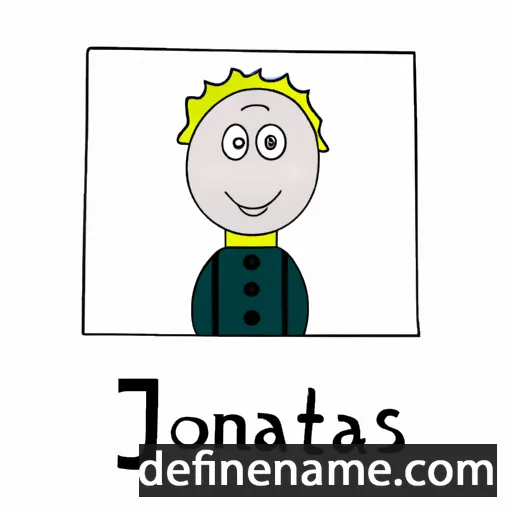 cartoon of the name Jonatāns