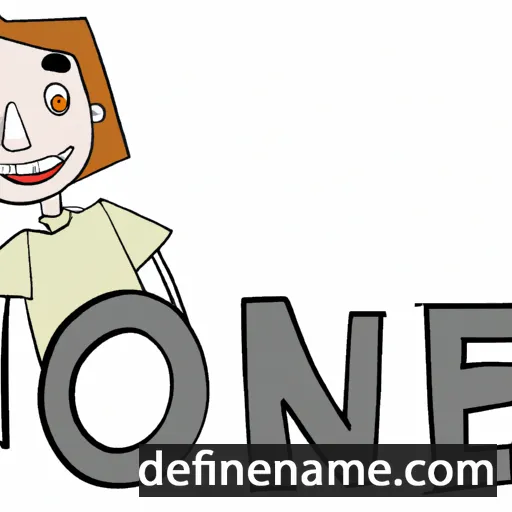 cartoon of the name Jone