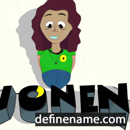 cartoon of the name Joneen