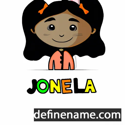 cartoon of the name Jonelia