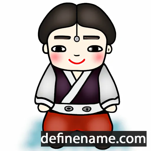 cartoon of the name Jong-ok