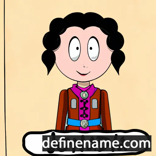 cartoon of the name Jonida