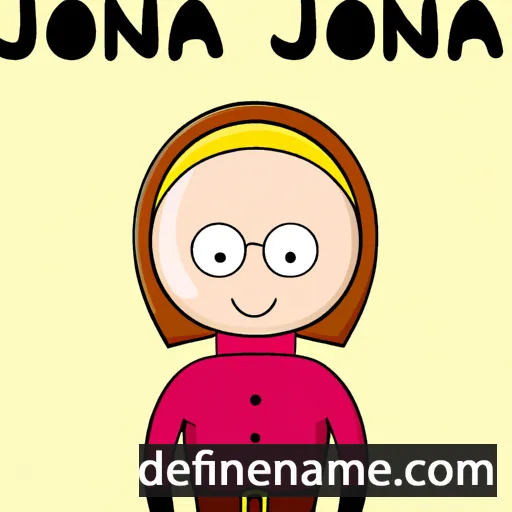 cartoon of the name Jonina