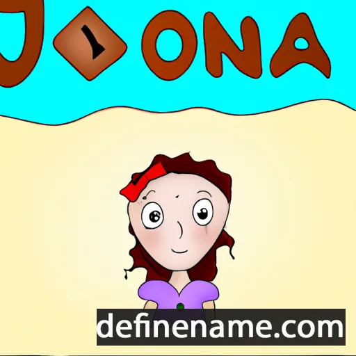 cartoon of the name Joniva