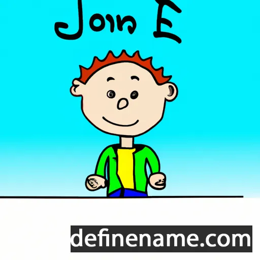 cartoon of the name Jonnie