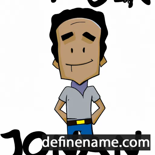 cartoon of the name Jonovan