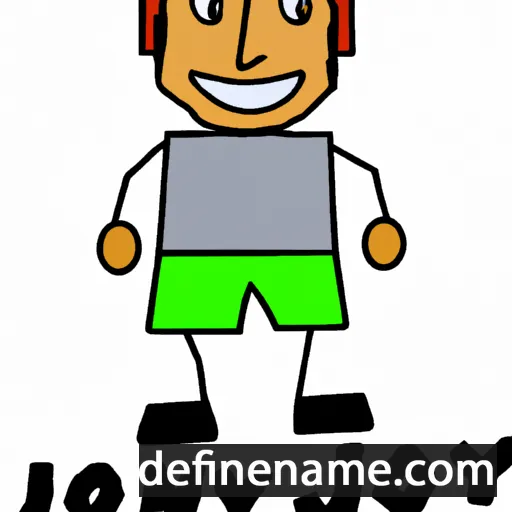 cartoon of the name Jonoy