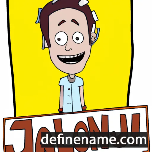 cartoon of the name Jonpaul