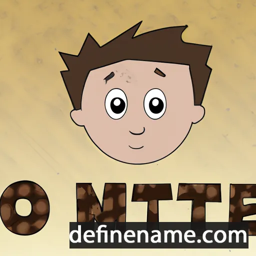 cartoon of the name Jonte