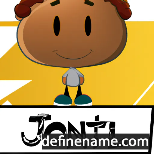 cartoon of the name Jontel