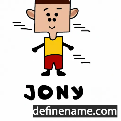 cartoon of the name Jony