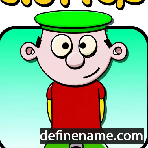 cartoon of the name Jop