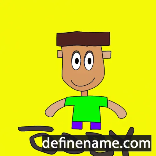 cartoon of the name Jorby