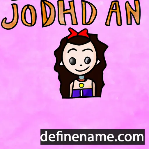 cartoon of the name Jordána