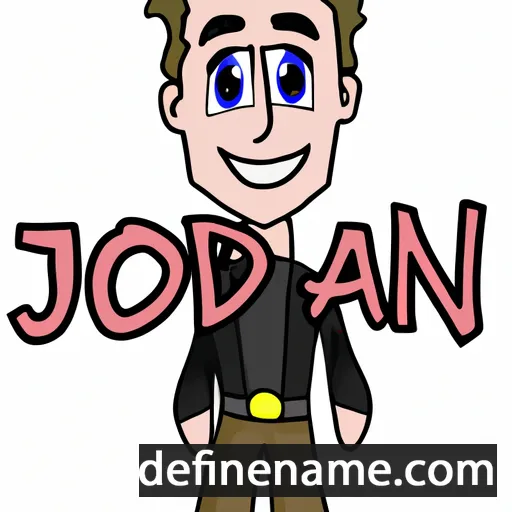 cartoon of the name Jordain