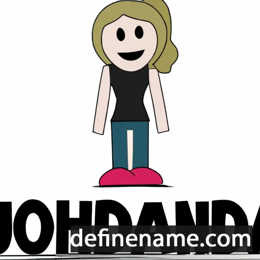 cartoon of the name Jordania